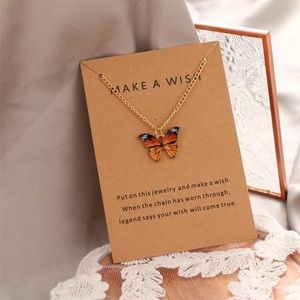 🎉 New Monarch Butterfly Make a Wish Necklace